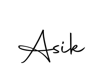 Design your own signature with our free online signature maker. With this signature software, you can create a handwritten (Autography-DOLnW) signature for name Asik. Asik signature style 10 images and pictures png