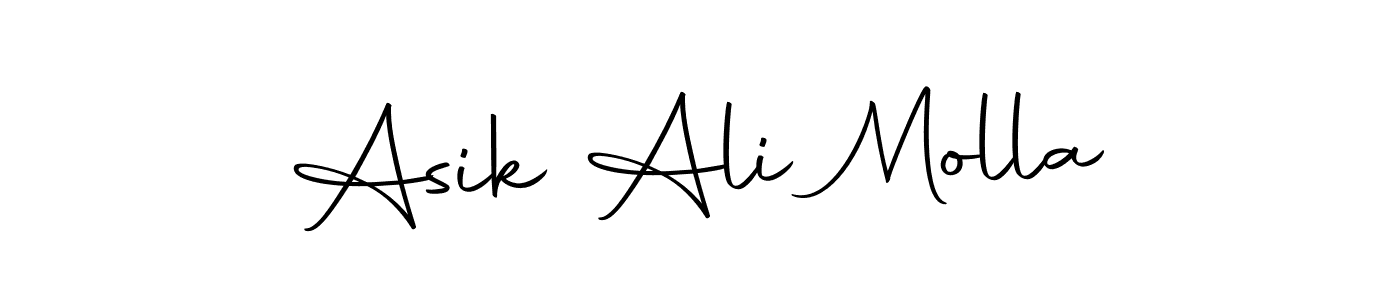 Make a beautiful signature design for name Asik Ali Molla. Use this online signature maker to create a handwritten signature for free. Asik Ali Molla signature style 10 images and pictures png