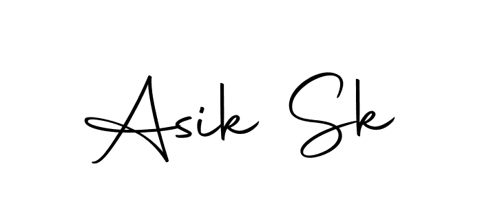 How to make Asik Sk name signature. Use Autography-DOLnW style for creating short signs online. This is the latest handwritten sign. Asik Sk signature style 10 images and pictures png