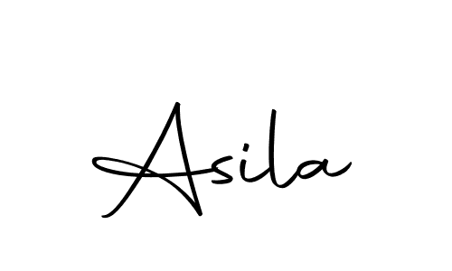 Use a signature maker to create a handwritten signature online. With this signature software, you can design (Autography-DOLnW) your own signature for name Asila. Asila signature style 10 images and pictures png