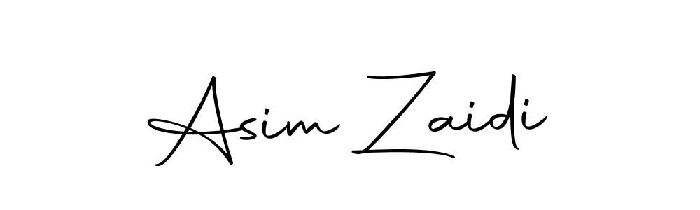 Create a beautiful signature design for name Asim Zaidi. With this signature (Autography-DOLnW) fonts, you can make a handwritten signature for free. Asim Zaidi signature style 10 images and pictures png