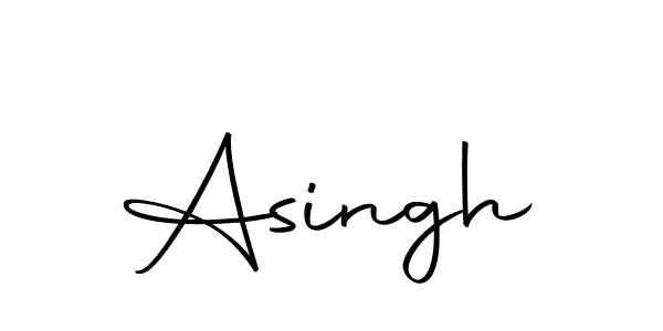 You should practise on your own different ways (Autography-DOLnW) to write your name (Asingh) in signature. don't let someone else do it for you. Asingh signature style 10 images and pictures png