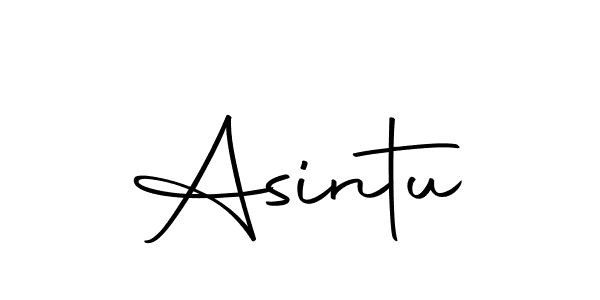 You should practise on your own different ways (Autography-DOLnW) to write your name (Asintu) in signature. don't let someone else do it for you. Asintu signature style 10 images and pictures png