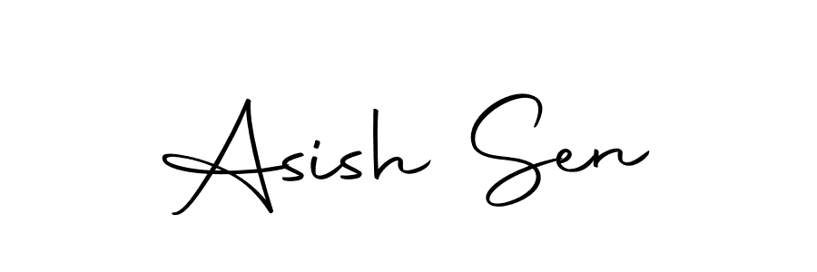 You should practise on your own different ways (Autography-DOLnW) to write your name (Asish Sen) in signature. don't let someone else do it for you. Asish Sen signature style 10 images and pictures png