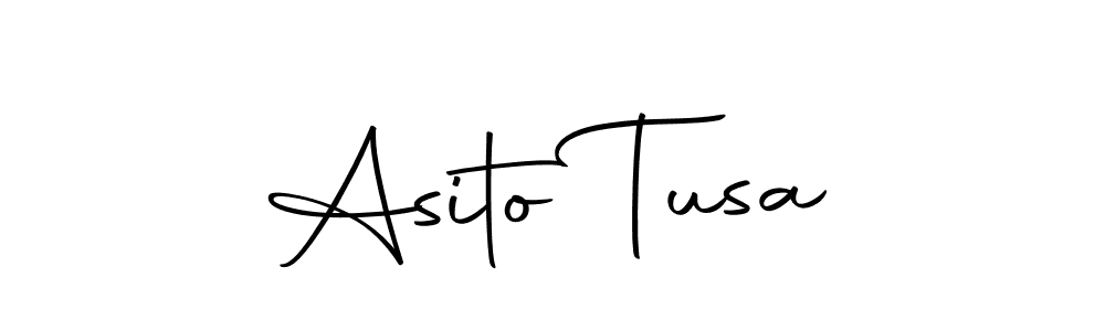 Make a beautiful signature design for name Asito Tusa. Use this online signature maker to create a handwritten signature for free. Asito Tusa signature style 10 images and pictures png