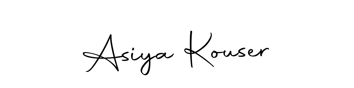 You should practise on your own different ways (Autography-DOLnW) to write your name (Asiya Kouser) in signature. don't let someone else do it for you. Asiya Kouser signature style 10 images and pictures png