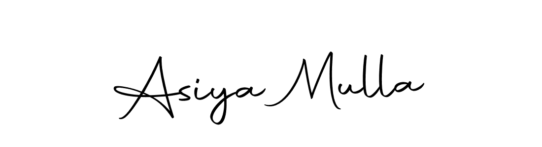 Create a beautiful signature design for name Asiya Mulla. With this signature (Autography-DOLnW) fonts, you can make a handwritten signature for free. Asiya Mulla signature style 10 images and pictures png