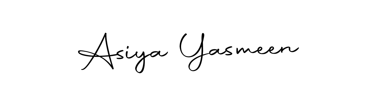 Use a signature maker to create a handwritten signature online. With this signature software, you can design (Autography-DOLnW) your own signature for name Asiya Yasmeen. Asiya Yasmeen signature style 10 images and pictures png