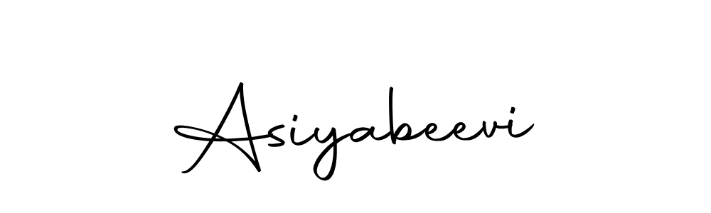 if you are searching for the best signature style for your name Asiyabeevi. so please give up your signature search. here we have designed multiple signature styles  using Autography-DOLnW. Asiyabeevi signature style 10 images and pictures png