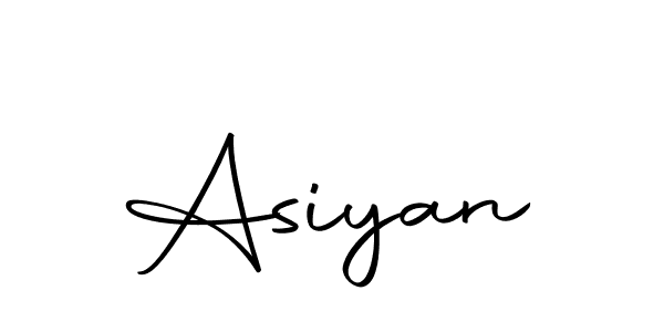 Use a signature maker to create a handwritten signature online. With this signature software, you can design (Autography-DOLnW) your own signature for name Asiyan. Asiyan signature style 10 images and pictures png
