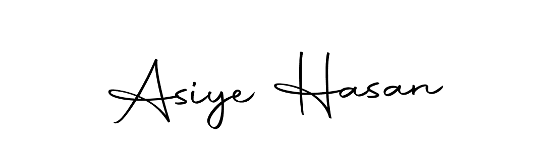 Design your own signature with our free online signature maker. With this signature software, you can create a handwritten (Autography-DOLnW) signature for name Asiye Hasan. Asiye Hasan signature style 10 images and pictures png
