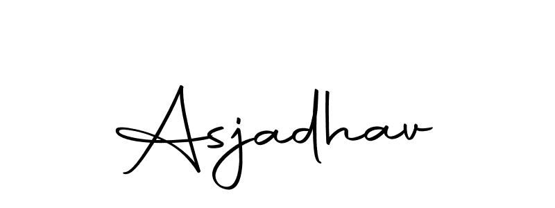 You should practise on your own different ways (Autography-DOLnW) to write your name (Asjadhav) in signature. don't let someone else do it for you. Asjadhav signature style 10 images and pictures png