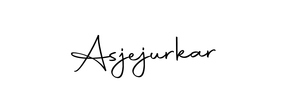 You can use this online signature creator to create a handwritten signature for the name Asjejurkar. This is the best online autograph maker. Asjejurkar signature style 10 images and pictures png