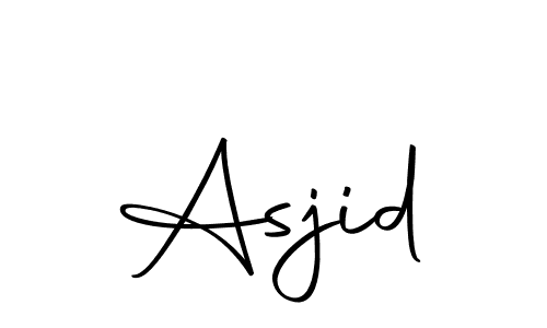 Make a beautiful signature design for name Asjid. With this signature (Autography-DOLnW) style, you can create a handwritten signature for free. Asjid signature style 10 images and pictures png