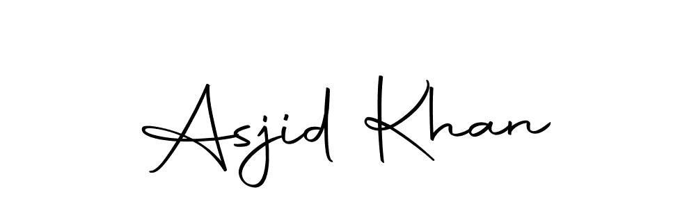 if you are searching for the best signature style for your name Asjid Khan. so please give up your signature search. here we have designed multiple signature styles  using Autography-DOLnW. Asjid Khan signature style 10 images and pictures png