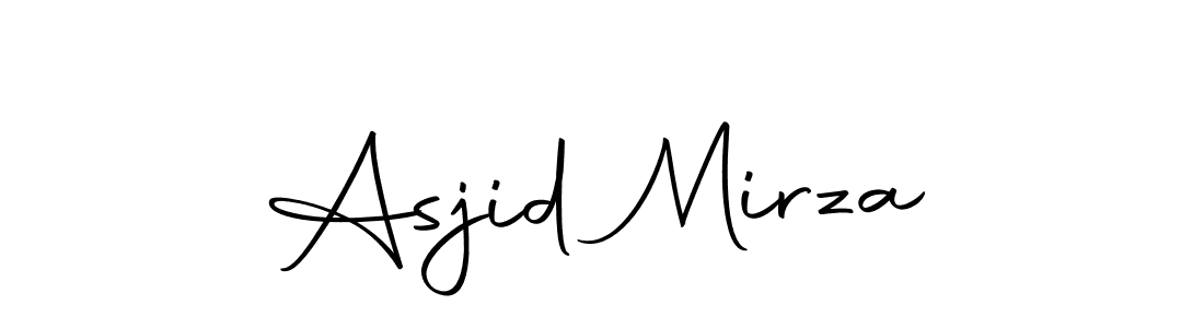 Make a beautiful signature design for name Asjid Mirza. Use this online signature maker to create a handwritten signature for free. Asjid Mirza signature style 10 images and pictures png