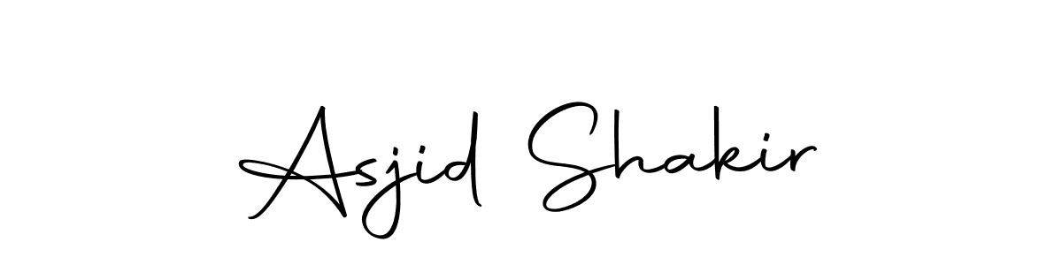 Use a signature maker to create a handwritten signature online. With this signature software, you can design (Autography-DOLnW) your own signature for name Asjid Shakir. Asjid Shakir signature style 10 images and pictures png