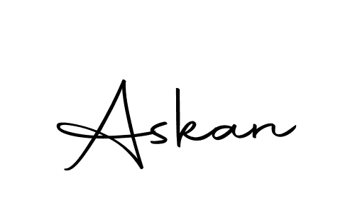 How to make Askan name signature. Use Autography-DOLnW style for creating short signs online. This is the latest handwritten sign. Askan signature style 10 images and pictures png