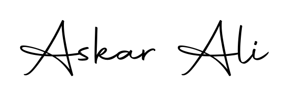 Practice writing Askar Ali with the flow of Autography-DOLnW lettering. A fantastic source of inspiration for developing your personal signature style. Askar Ali signature style 10 images and pictures png