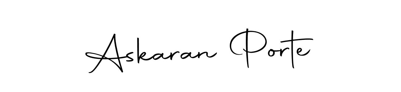 Use a signature maker to create a handwritten signature online. With this signature software, you can design (Autography-DOLnW) your own signature for name Askaran Porte. Askaran Porte signature style 10 images and pictures png