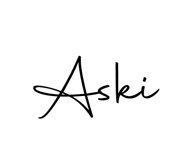 Aski stylish signature style. Best Handwritten Sign (Autography-DOLnW) for my name. Handwritten Signature Collection Ideas for my name Aski. Aski signature style 10 images and pictures png