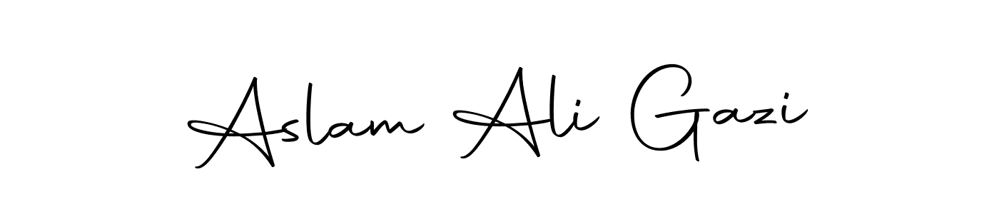 How to make Aslam Ali Gazi signature? Autography-DOLnW is a professional autograph style. Create handwritten signature for Aslam Ali Gazi name. Aslam Ali Gazi signature style 10 images and pictures png