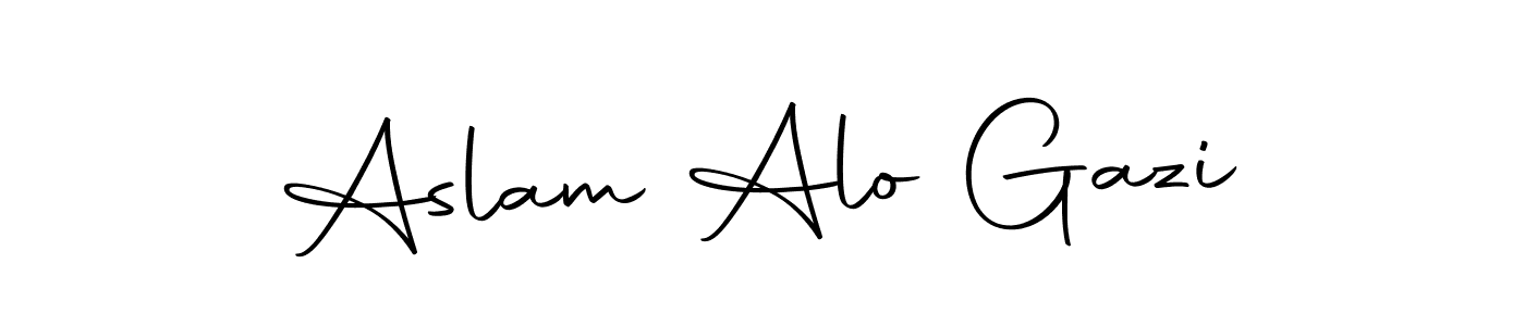 You should practise on your own different ways (Autography-DOLnW) to write your name (Aslam Alo Gazi) in signature. don't let someone else do it for you. Aslam Alo Gazi signature style 10 images and pictures png