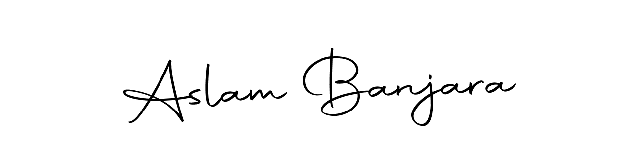 Make a beautiful signature design for name Aslam Banjara. Use this online signature maker to create a handwritten signature for free. Aslam Banjara signature style 10 images and pictures png