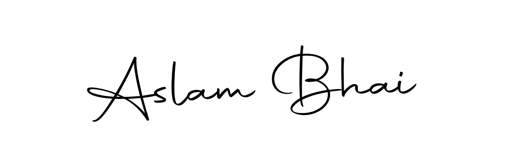 You can use this online signature creator to create a handwritten signature for the name Aslam Bhai. This is the best online autograph maker. Aslam Bhai signature style 10 images and pictures png