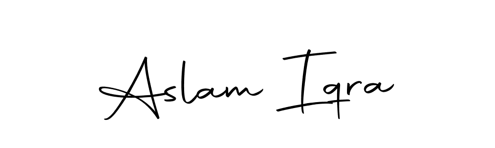 You should practise on your own different ways (Autography-DOLnW) to write your name (Aslam Iqra) in signature. don't let someone else do it for you. Aslam Iqra signature style 10 images and pictures png