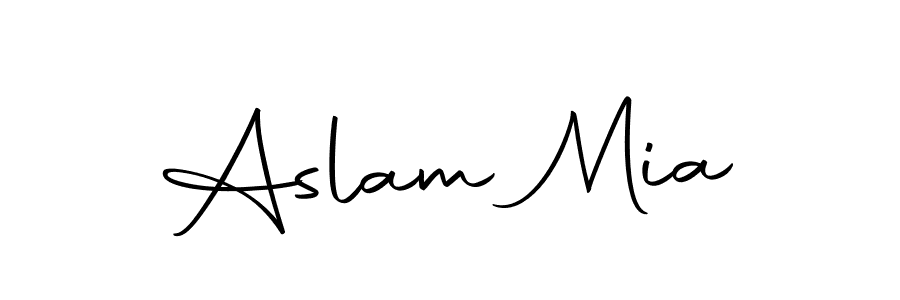 Autography-DOLnW is a professional signature style that is perfect for those who want to add a touch of class to their signature. It is also a great choice for those who want to make their signature more unique. Get Aslam Mia name to fancy signature for free. Aslam Mia signature style 10 images and pictures png