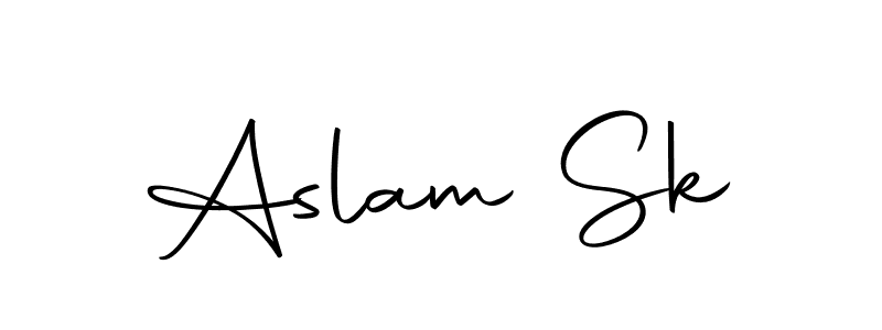 It looks lik you need a new signature style for name Aslam Sk. Design unique handwritten (Autography-DOLnW) signature with our free signature maker in just a few clicks. Aslam Sk signature style 10 images and pictures png
