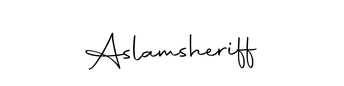 It looks lik you need a new signature style for name Aslamsheriff. Design unique handwritten (Autography-DOLnW) signature with our free signature maker in just a few clicks. Aslamsheriff signature style 10 images and pictures png