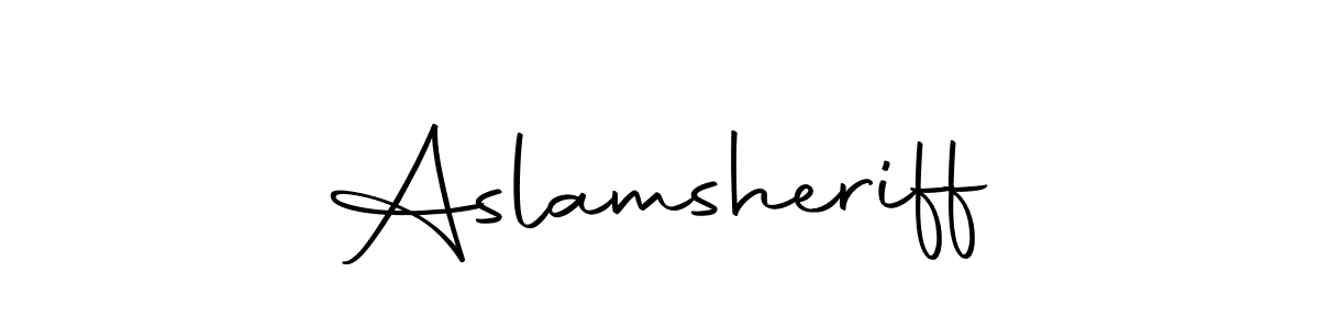 Aslamsheriff stylish signature style. Best Handwritten Sign (Autography-DOLnW) for my name. Handwritten Signature Collection Ideas for my name Aslamsheriff. Aslamsheriff signature style 10 images and pictures png