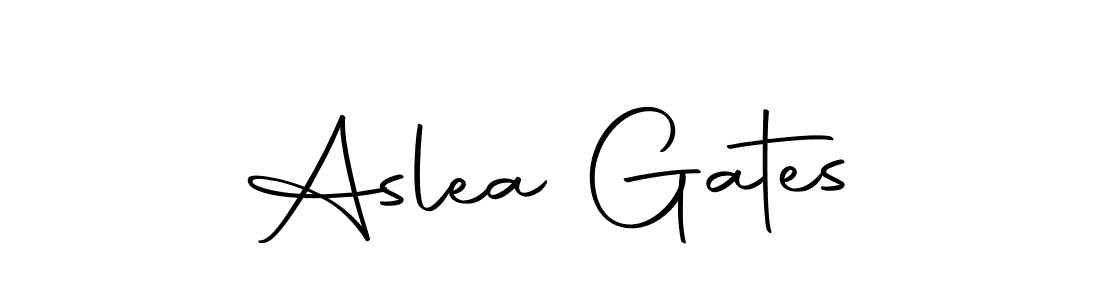 Make a beautiful signature design for name Aslea Gates. With this signature (Autography-DOLnW) style, you can create a handwritten signature for free. Aslea Gates signature style 10 images and pictures png