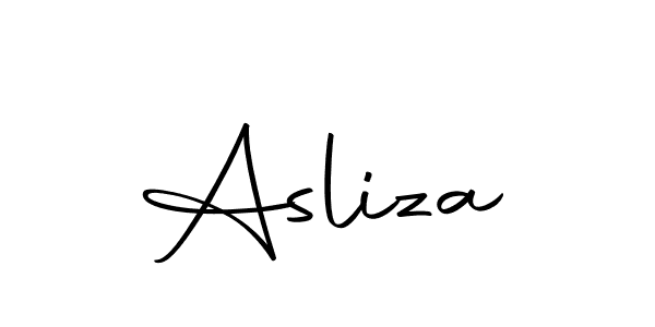 Create a beautiful signature design for name Asliza. With this signature (Autography-DOLnW) fonts, you can make a handwritten signature for free. Asliza signature style 10 images and pictures png