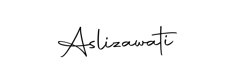 Make a beautiful signature design for name Aslizawati. With this signature (Autography-DOLnW) style, you can create a handwritten signature for free. Aslizawati signature style 10 images and pictures png
