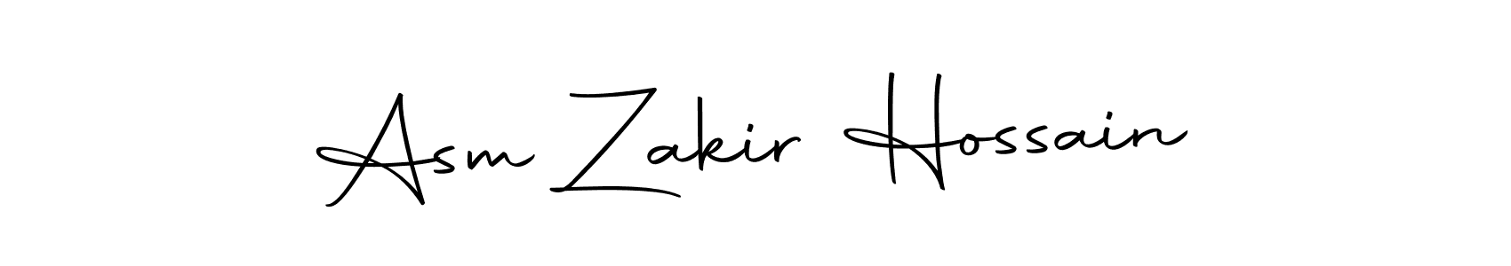 Create a beautiful signature design for name Asm Zakir Hossain. With this signature (Autography-DOLnW) fonts, you can make a handwritten signature for free. Asm Zakir Hossain signature style 10 images and pictures png