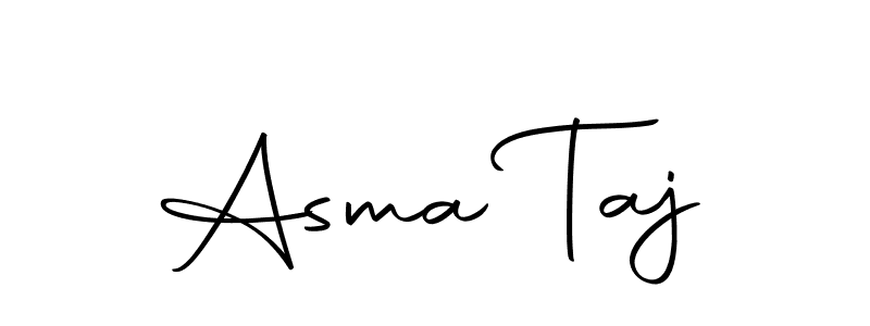 Use a signature maker to create a handwritten signature online. With this signature software, you can design (Autography-DOLnW) your own signature for name Asma Taj. Asma Taj signature style 10 images and pictures png