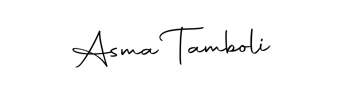 You should practise on your own different ways (Autography-DOLnW) to write your name (Asma Tamboli) in signature. don't let someone else do it for you. Asma Tamboli signature style 10 images and pictures png