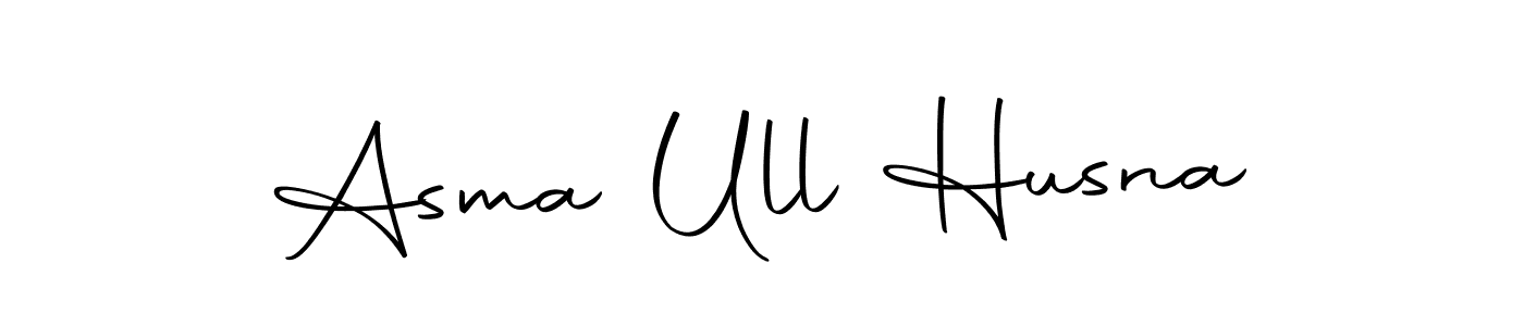 Design your own signature with our free online signature maker. With this signature software, you can create a handwritten (Autography-DOLnW) signature for name Asma Ull Husna. Asma Ull Husna signature style 10 images and pictures png