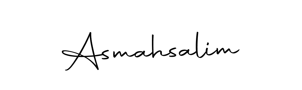 if you are searching for the best signature style for your name Asmahsalim. so please give up your signature search. here we have designed multiple signature styles  using Autography-DOLnW. Asmahsalim signature style 10 images and pictures png