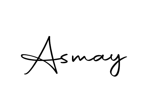 Design your own signature with our free online signature maker. With this signature software, you can create a handwritten (Autography-DOLnW) signature for name Asmay. Asmay signature style 10 images and pictures png