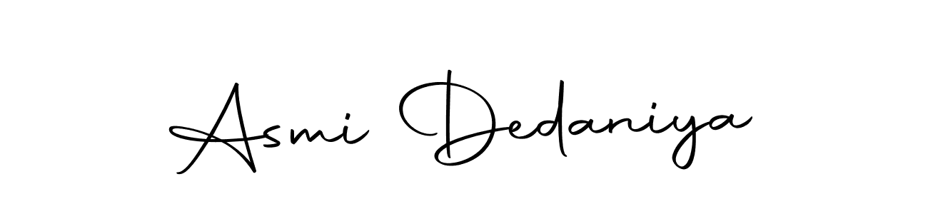 You should practise on your own different ways (Autography-DOLnW) to write your name (Asmi Dedaniya) in signature. don't let someone else do it for you. Asmi Dedaniya signature style 10 images and pictures png