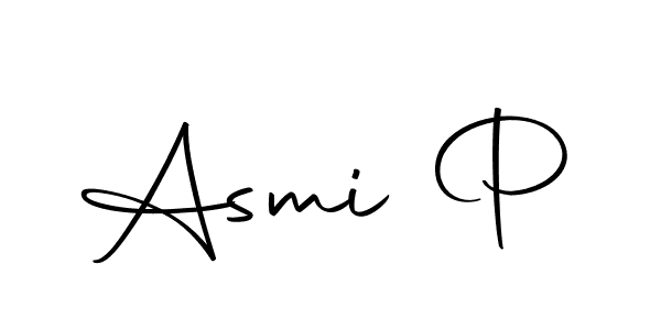 It looks lik you need a new signature style for name Asmi P. Design unique handwritten (Autography-DOLnW) signature with our free signature maker in just a few clicks. Asmi P signature style 10 images and pictures png