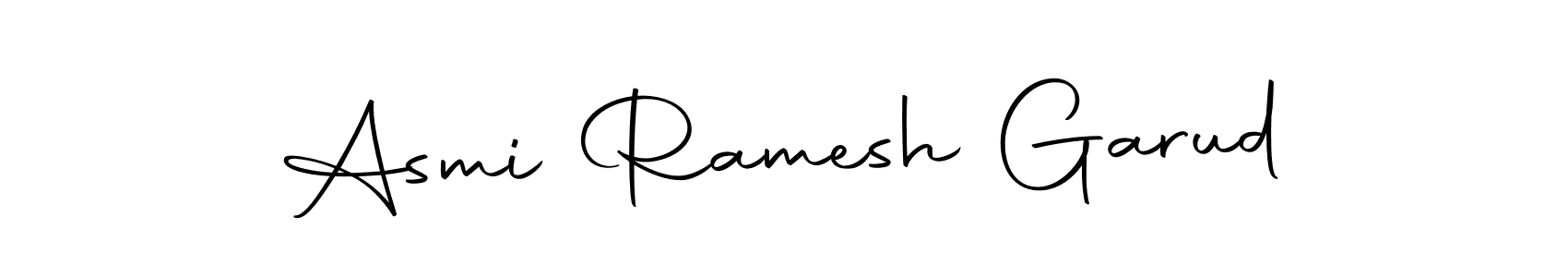 Make a short Asmi Ramesh Garud signature style. Manage your documents anywhere anytime using Autography-DOLnW. Create and add eSignatures, submit forms, share and send files easily. Asmi Ramesh Garud signature style 10 images and pictures png