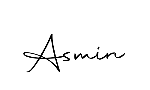 Design your own signature with our free online signature maker. With this signature software, you can create a handwritten (Autography-DOLnW) signature for name Asmin. Asmin signature style 10 images and pictures png