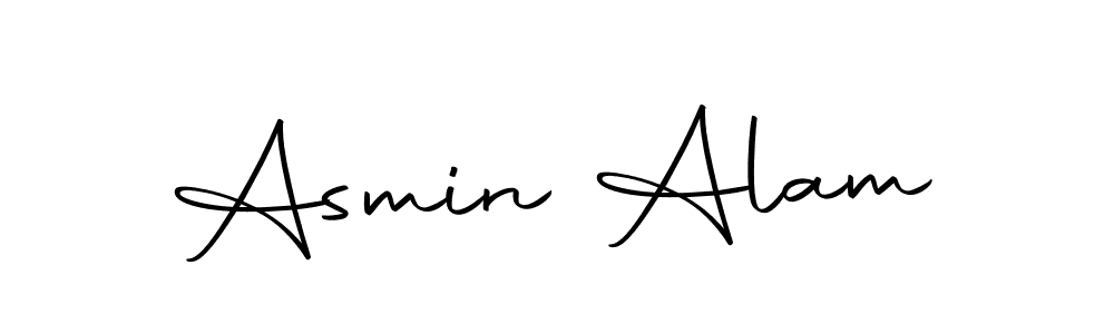 Design your own signature with our free online signature maker. With this signature software, you can create a handwritten (Autography-DOLnW) signature for name Asmin Alam. Asmin Alam signature style 10 images and pictures png