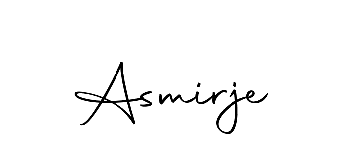 Use a signature maker to create a handwritten signature online. With this signature software, you can design (Autography-DOLnW) your own signature for name Asmirje. Asmirje signature style 10 images and pictures png