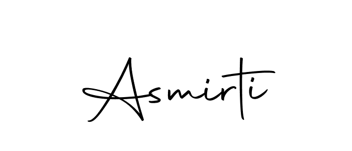 You should practise on your own different ways (Autography-DOLnW) to write your name (Asmirti) in signature. don't let someone else do it for you. Asmirti signature style 10 images and pictures png